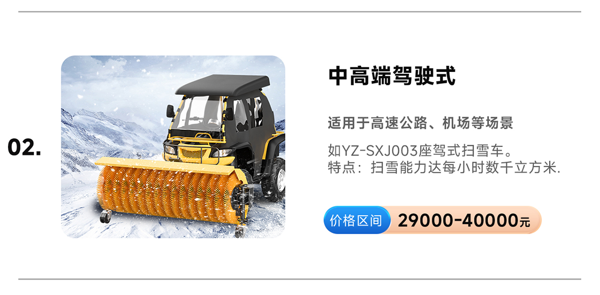 揚子YZ-SXJ003座駕式掃雪車(chē)