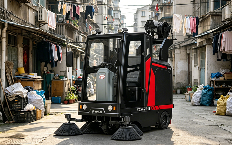 揚子掃地車(chē)官網(wǎng)深度解讀：YZ-SP25-13駕駛式掃地機——21000㎡/h效率背后，是效率替代人力的成本賬